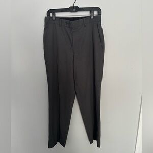 JF J.Ferrar Charcoal Striped Dress Pants